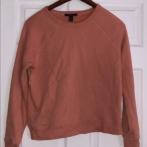 peach thin sweatshirt
